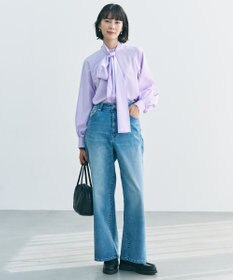 UNFILO 【UNFILO DENIM/新色追加】撥水ストレッチ ルーズワイドデニム