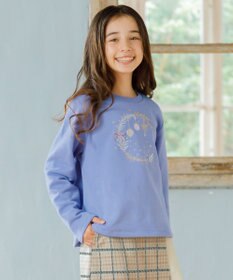組曲 KIDS 【110-140㎝】オーナメント刺繍 トレーナー