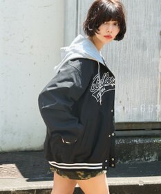 WEGO 【ユニセックス着用ITEM】フードワッペンスタジャン