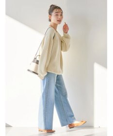 AMERICAN HOLIC 片畦クルーネックニットプルオーバー