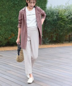 Tiaclasse L 【UVカット・吸水速乾】 “きれい見え” カットソーテーパードパンツ