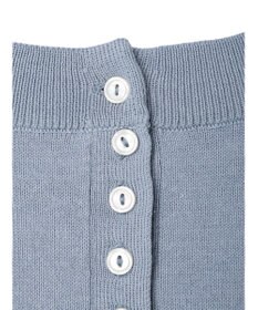 earth music&ecology バックボタンクルーネックニットプルオーバー