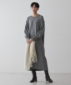 AMERICAN HOLIC クルーネックニットワンピース