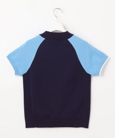 23区GOLF 【WOMEN】【ウォッシャブル】バイカラー モックネック ニット