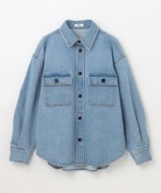 NAVE 【ReNAVE　洗える】ストレッチデニム シャツ