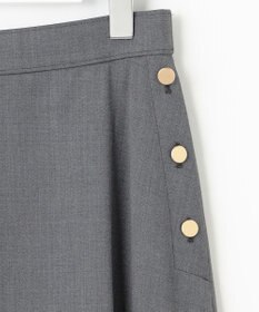 自由区 【洗える】TWラチネストレッチフレア スカート