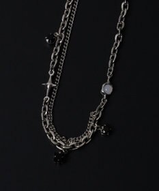 WEGO MモチーフMIXチェーンネックレス