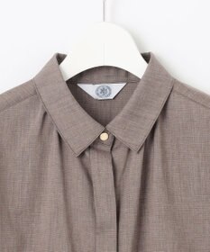 J.PRESS LADIES 【洗える】ラミーポプリン シャツ ブラウス