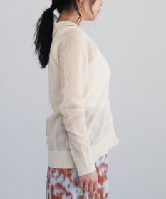 CRAFT STANDARD BOUTIQUE シアージョーゼットニットカーディガン