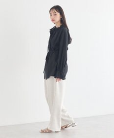 earth music&ecology 【イージーケア】TRキュプラダブルボタンフリルシャツ