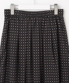 J.PRESS LADIES 【洗える】 ジオメトリック ギャザー スカート