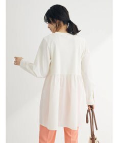 Green Parks リブドッキングカットソーボリュームチュニック