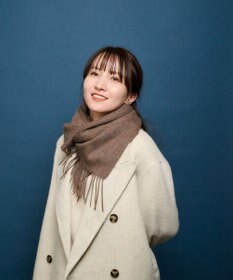 MOONBAT プラスムーンバット (+moonbat) カシミヤ100％無地マフラー 洗える 190㎝×30㎝