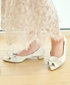 nouvelleRobe Oū 新色追加【本革・高反発】Ruffles ポインテッドトゥ ヒールパンプス