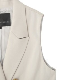 YECCA VECCA ドライタッチ金釦テーラードジレ