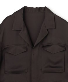 uncrave ライトダブルサテン シャツジャケット