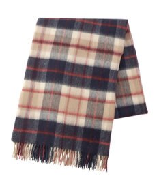 MOONBAT MACKINTOSH PHILOSOPHY ウール100%超大判チェックポンチョストール／幅70cm