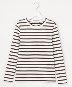 23区 L 【SLOW/洗える】ミドルフライスジャージー ロングTシャツ