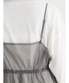 Green Parks ・ＥＬＥＮＣＡＲＥ　ＤＵＥ　チュールドロストキャミワンピ