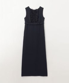 GRACE CONTINENTAL シアーラッフルロングドレス