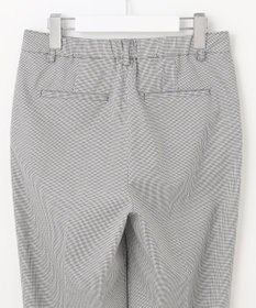 J.PRESS LADIES L 【洗える】シャークスキンハウンドトゥース テーパード パンツ