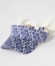 FILA GOLF／marie claire 【FILA GOLF】取り外し可能リボン付きサンバイザー