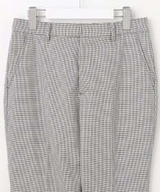 J.PRESS LADIES L 【洗える】シャークスキンハウンドトゥース テーパード パンツ