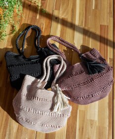 Tiaclasse クロシェ編みトートバッグ