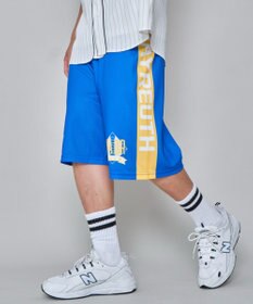 WEGO 【ユニセックス着用ITEM/ウエストゴム/MLサイズ展開】メッシュライングラフィックショーツ