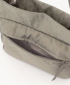 Y'SACCS はっ水ドットジャカード リサイクルレザーコンビ ショルダー