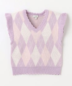 ANY KIDS アーガイル ニット ベスト
