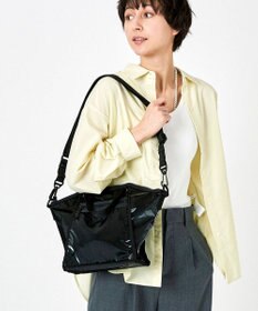 LeSportsac TOP HANDLE CONV TOTE/ブラックシャイン