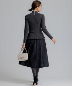 組曲 リブハイネック  ニット