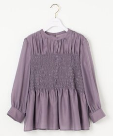 ANY SIS 【洗える】オーガンジーシャーリング ブラウス