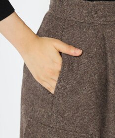 uncrave ネップツイード スカート（uncrave WHITE）