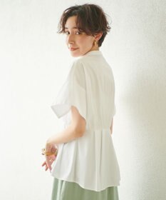 #Newans 【ANSWER for シンプルベーシック】スリットスリーブペプラムブラウス