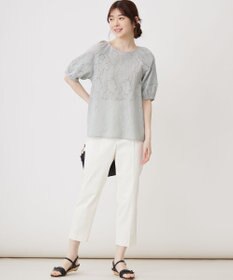 ANY SIS 【洗える】ラグランレースＴ ブラウス