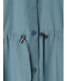 Green Parks ミディ丈ドロストシャツワンピース