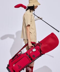 PW CIRCULUS 【UNISEX】デタッチャブル キャディバッグ シボ感のあるナイロンワッシャー素材