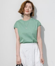 23区 シルキータッチ フレンチスリーブ Tシャツ