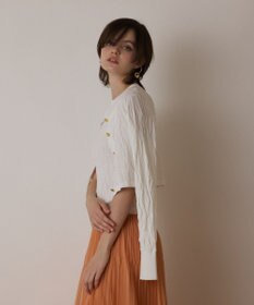 GRACE CONTINENTAL モノグラムニットカーディガン