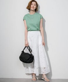 23区 シルキータッチ フレンチスリーブ Tシャツ