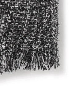 ICB L スパングルツイード ノーカラーコート