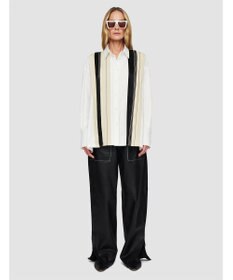 JOSEPH 【洗える】ポプリンカラーブロック　リラックスブラウス