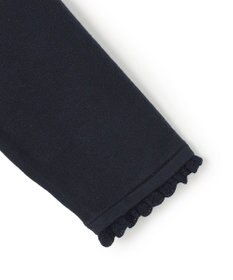 UNFILO L フリルトリミング ニットワンピース