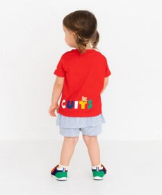 MIKI HOUSE HOT BISCUITS 【80-120cm】 ストライプ キュロットスカート