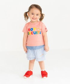 MIKI HOUSE HOT BISCUITS 【80-120cm】 ストライプ キュロットスカート