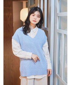 earth music&ecology ミニブークレＶネックベスト