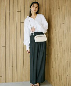 TOPKAPI 【TREASURE TOPKAPI】シュリンクレザー スクエア 2way ショルダー バッグ