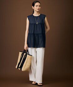 自由区 【カタログ掲載・シンプル上品】ワイヤーリングネックレス